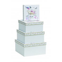 Tea Cup Printed Gift Boxes GBA934